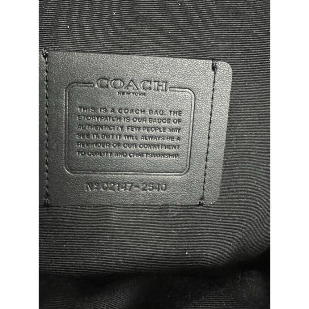 Coach West Pack‎ Bag In Refine Pebble Leather Black 2540 - Picture 6 of 6